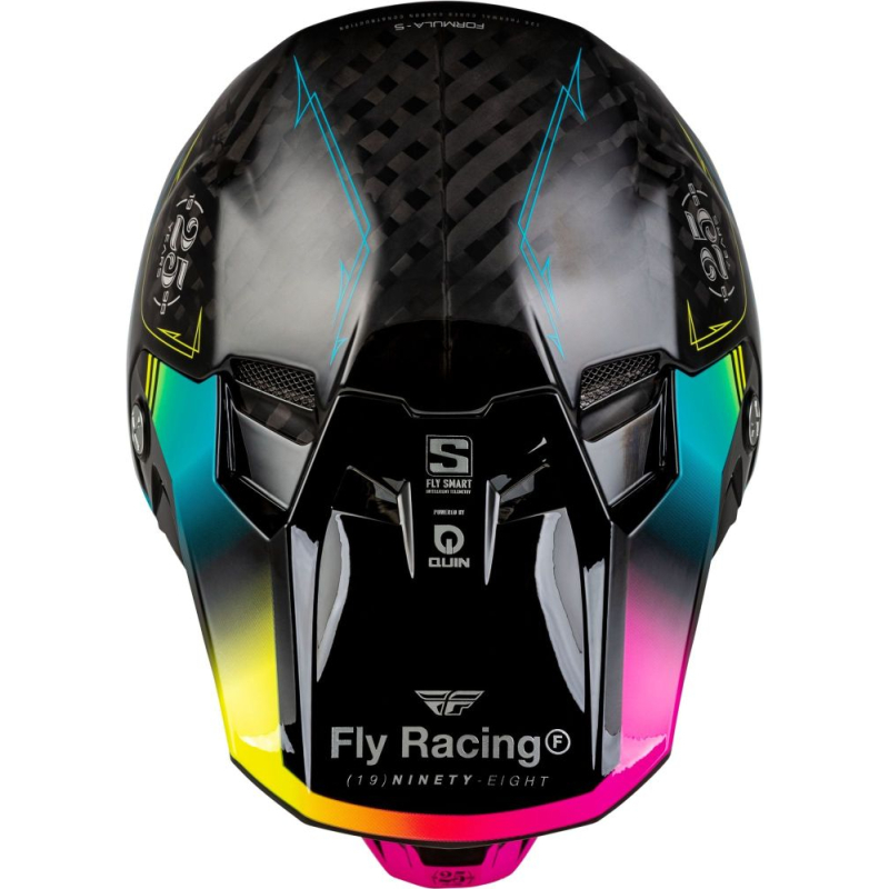 CASQUE CROSS FLY FORMULA S CARBON LEGACY NOIR/BLEU ELECTRIQUE/FUSCHIA Casque moto cross