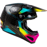 CASQUE CROSS FLY FORMULA S CARBON LEGACY NOIR/BLEU ELECTRIQUE/FUSCHIA Casque moto cross