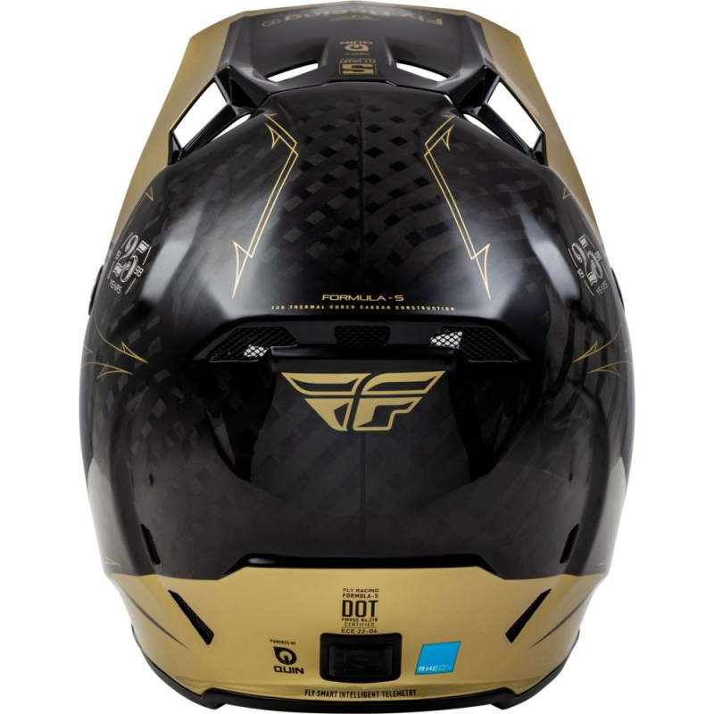 CASQUE CROSS FLY FORMULA S CARBON LEGACY NOIR/GOLD Casque moto cross