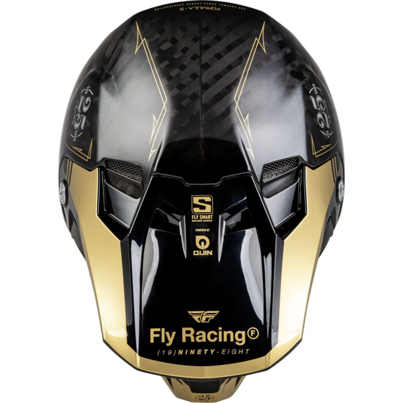 CASQUE CROSS FLY FORMULA S CARBON LEGACY NOIR/GOLD Casque moto cross