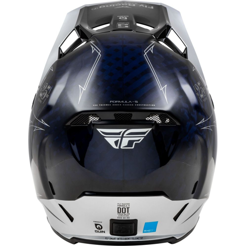 CASQUE CROSS FLY FORMULA S CARBON LEGACY BLEU CARBONE/GRIS Casque moto cross