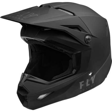 CASQUE CROSS FLY KINETIC SOLID NOIR MAT Casque moto cross