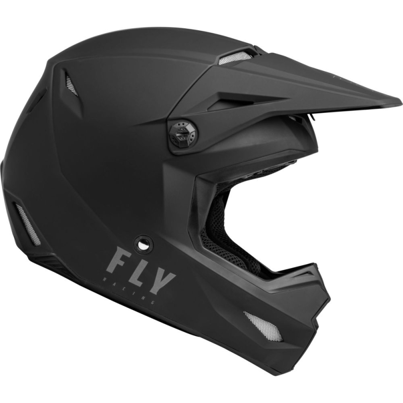 CASQUE CROSS FLY KINETIC SOLID NOIR MAT Casque moto cross