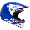 CASQUE CROSS FLY KINETIC MENACE BLEU/BLANC Casque moto cross