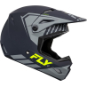 CASQUE CROSS FLY KINETIC MENACE GRIS MAT/JAUNE FLUO Casque moto cross