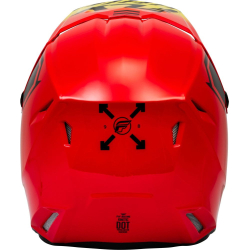 CASQUE CROSS FLY KINETIC MENACE ROUGE/NOIR/JAUNE Casque moto cross