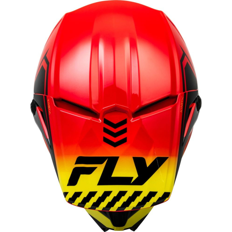 CASQUE CROSS FLY KINETIC MENACE ROUGE/NOIR/JAUNE Casque moto cross