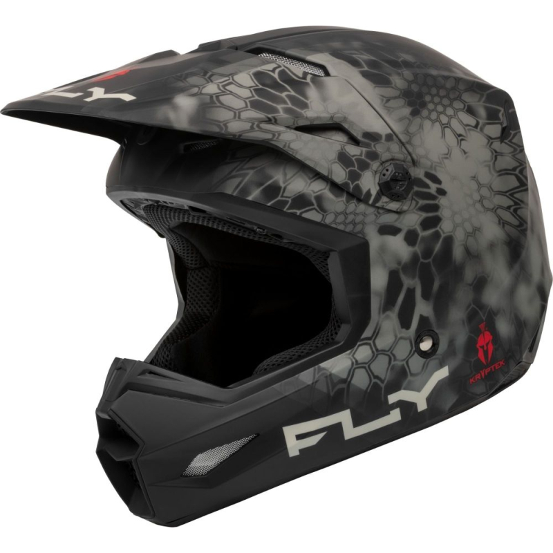 CASQUE CROSS FLY KINETIC S.E. KRYPTEK GRIS/NOIR MAT Casque moto cross