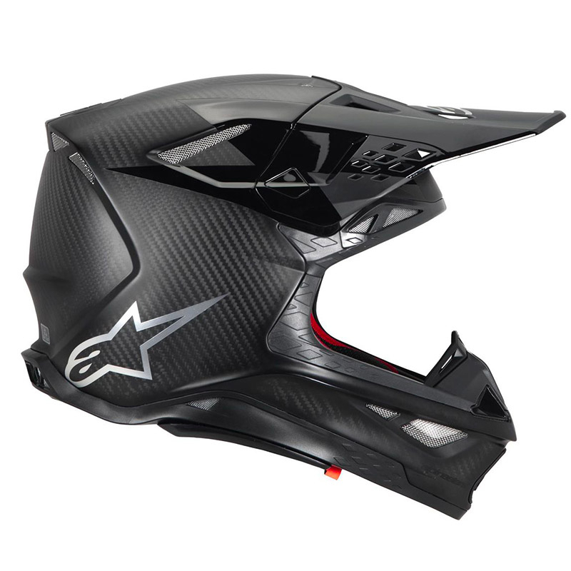 CASQUE MOTO CROSS ALPINESTARS SUPERTECH M10 FAME CARBONE