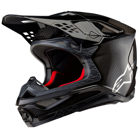 CASQUE MOTO CROSS ALPINESTARS SUPERTECH M10 FAME CARBONE