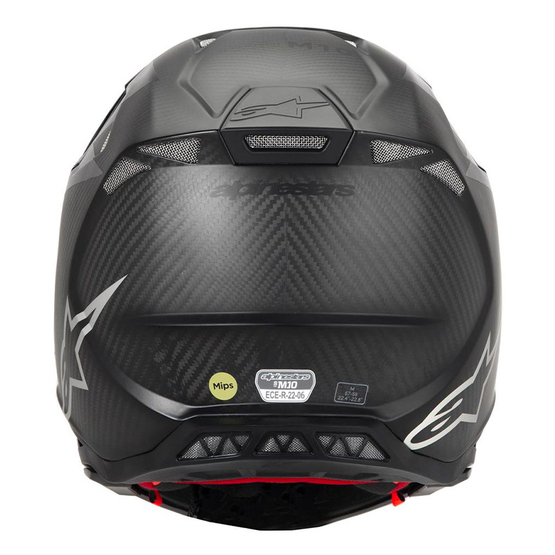 CASQUE MOTO CROSS ALPINESTARS SUPERTECH M10 FAME CARBONE