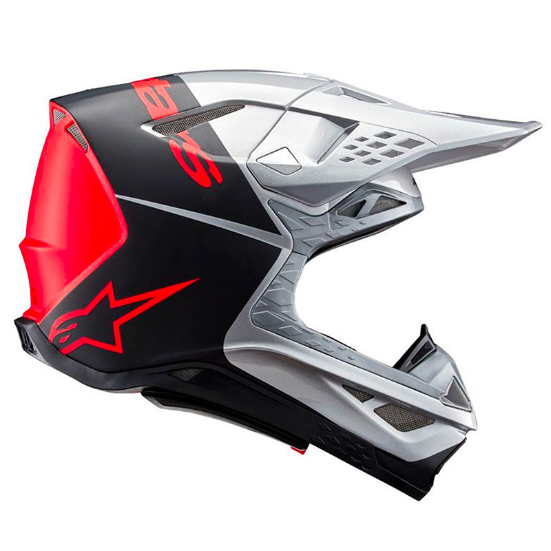 CASQUE CROSS ALPINESTARS CARBONE SUPERTECH M10 FLOOD