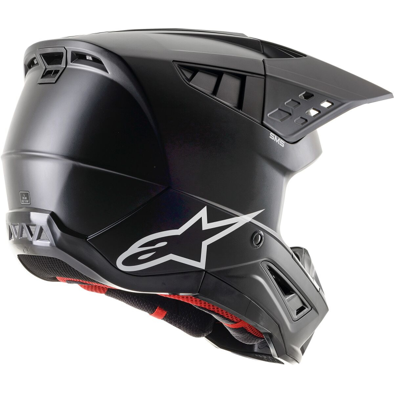 CASQUE CROSS ALPINESTARS SM5 SOLID  Couleur:Noir