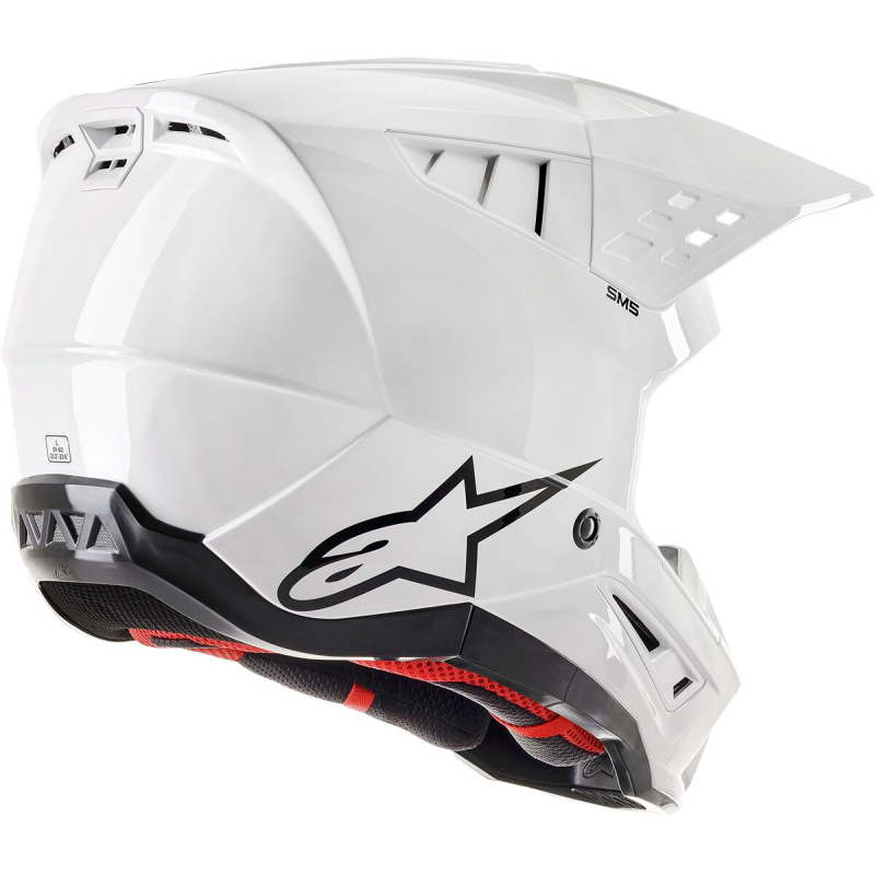 CASQUE CROSS ALPINESTARS SM5 SOLID  Couleur:Blanc