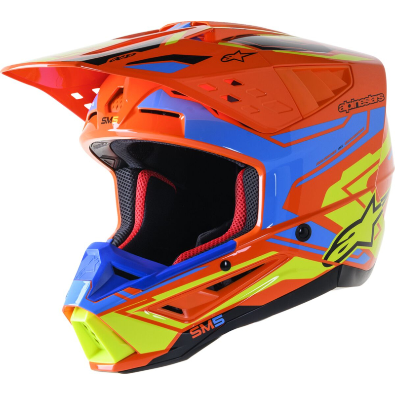 CASQUE CROSS ALPINESTARS SM5 ACT2  Couleur:Orange