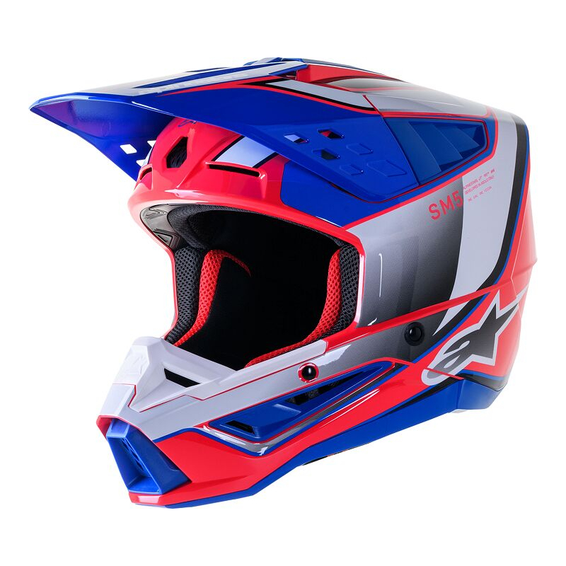 CASQUE CROSS ALPINESTARS SM5 SAIL  Couleur:Bleu