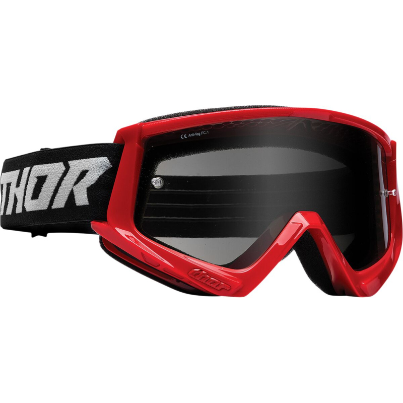 LUNETTE MOTO CROSS THOR COMBAT RACER SAND Couleur:Rouge