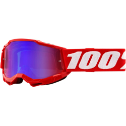 MASQUE CROSS ENFANT 100% ACCURI 2 MIRROIR  Couleur:Rouge