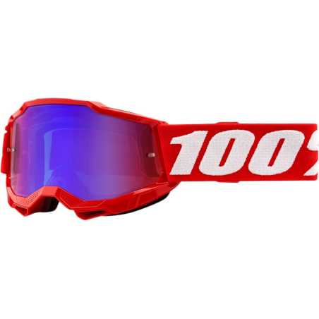 MASQUE CROSS ENFANT 100% ACCURI 2 MIRROIR  Couleur:Rouge