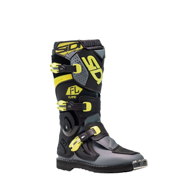 BOTTES SIDI FLAME JUNIOR GRIS/JAUNE