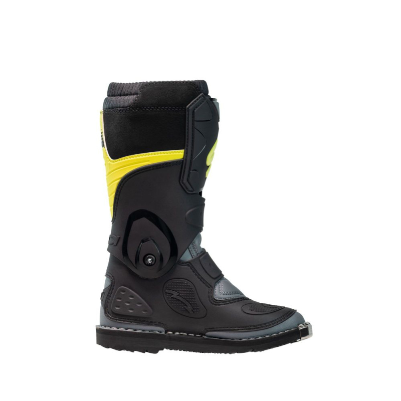 BOTTES SIDI FLAME JUNIOR GRIS/JAUNE