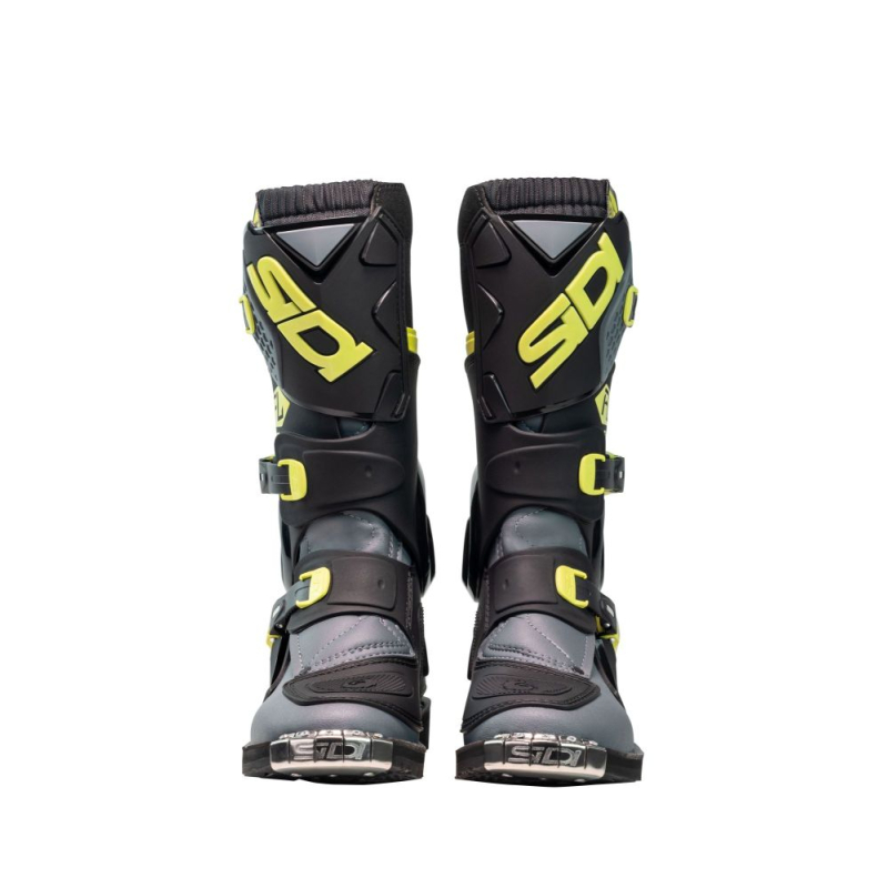 BOTTES SIDI FLAME JUNIOR GRIS/JAUNE